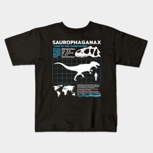 Saurophaganax Fact Sheet Kids T-Shirt